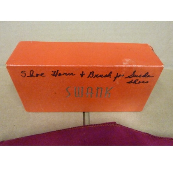 Vintage Swank telescopic handle Shoe horn brush, brushed felt storage bag, box - Picture 2 of 10